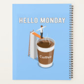 hallo maandag kan niet genoeg koffie krijgen planner (Achterkant)