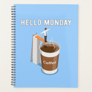 hallo maandag kan niet genoeg koffie krijgen planner