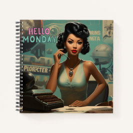 Hallo Maandag tijdloze elegantie Notitieboek