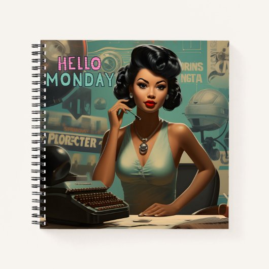 Hallo Maandag  tijdloze elegantie Notitieboek (Voorkant)