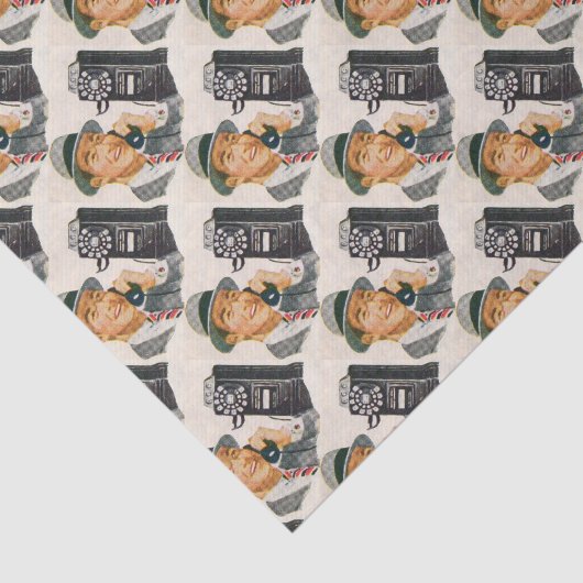 hallo, Mabel? Het is Tony. Tissuepapier (Detail)