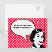 HALLO, MAG IK JE DIJEN GEBRUIKEN ALS OORDOPJES? BRIEFKAART (Voorkant / Achterkant)