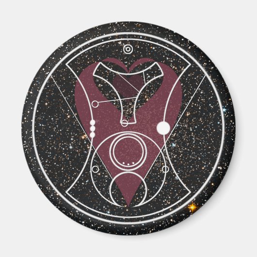 Hallo Magneet: "Sweetie!" Harten en Sterren Magneet (Voorkant)