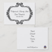 Hallo, make-up artiest, Cheris Homchick Visitekaartje (Voorkant / Achterkant)