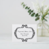 Hallo, make-up artiest, Cheris Homchick Visitekaartje (Staand voorkant)