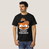 HALLO MAKKER! Cowboy Snorhaar Kat T-shirt (Voorkant volledig)
