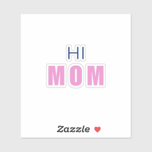 Hallo mama baby girl sticker (Vel)