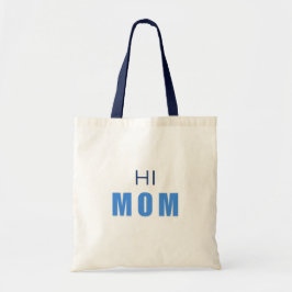 Hallo mama baby jongen boodschappentas tote bag