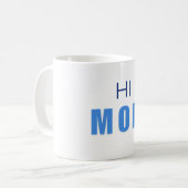 Hallo mama baby jongen mok (Voorkant links)