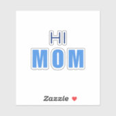 Hallo mama babyjongen sticker (Vel)