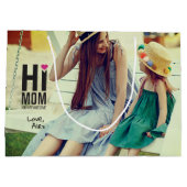 Hallo mama. Je bent Geweldige. Moederdag Cadeau. Groot Cadeauzakje (Achterkant)