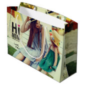 Hallo mama. Je bent Geweldige. Moederdag Cadeau. Groot Cadeauzakje (Achterkant Gekanteld)