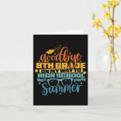 Hallo Man Afscheid 8e klas Kaart (Gele Bloem)