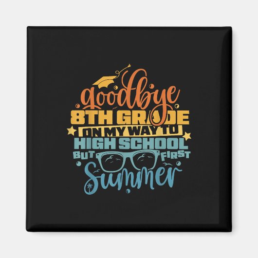 Hallo Man Afscheid 8e klas Magneet (Voorkant)