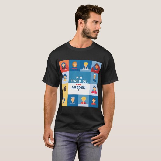 hallo Mannen T-shirt (Voorkant volledig)