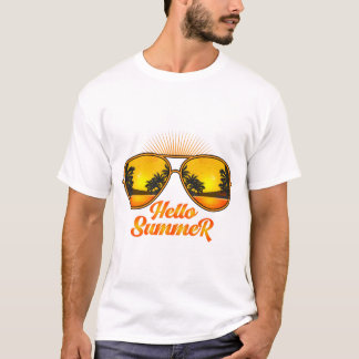 Hallo Mannen Zomerprint T-shirt