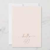 Hallo Maroon Wildflower Kaart (Achterkant)