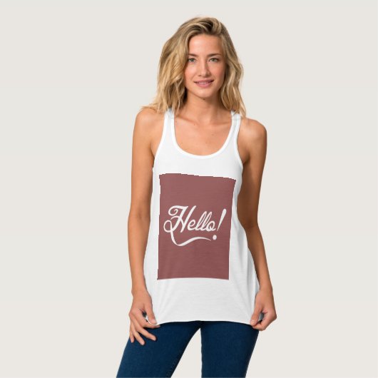  Hallo Marsala Tanktop (Volledige Voorkant)
