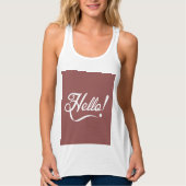  Hallo Marsala Tanktop (Voorkant)