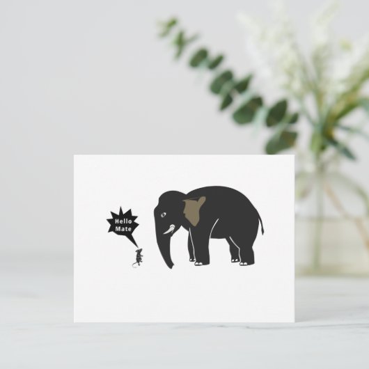 hallo Mate! Briefkaart (Staand voorkant)