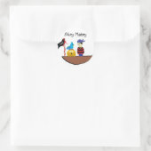 Hallo Matroos Ronde Sticker (Tas)