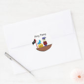 Hallo Matroos Ronde Sticker (Envelop)