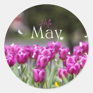 Hallo May Tulip Sticker