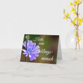 Hallo mein Lieblingsmensch! Kaart (Gele Bloem)