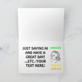 Hallo Meisje Kaart (Binnen)