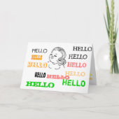 Hallo Meisje Kaart (Voorkant)