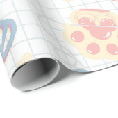 Hallo! Meisjes dingen patroon Cadeaupapier (Rol Hoek)