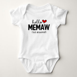 hallo Memaw God antwoordde gebed Romper