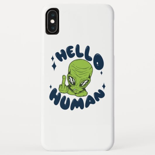 Hallo mens grappige Alien Case-Mate iPhone Case (Achterkant)