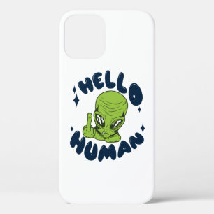Hallo mens grappige Alien Case-Mate iPhone Case