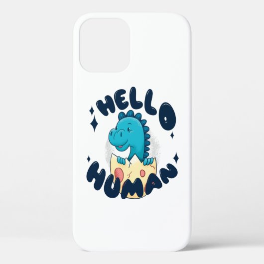 Hallo mens grappige dinosaurus Case-Mate iPhone case (Achterkant)