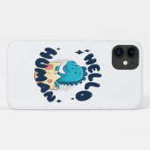 Hallo mens grappige dinosaurus Case-Mate iPhone case (Achterkant (horizontaal))