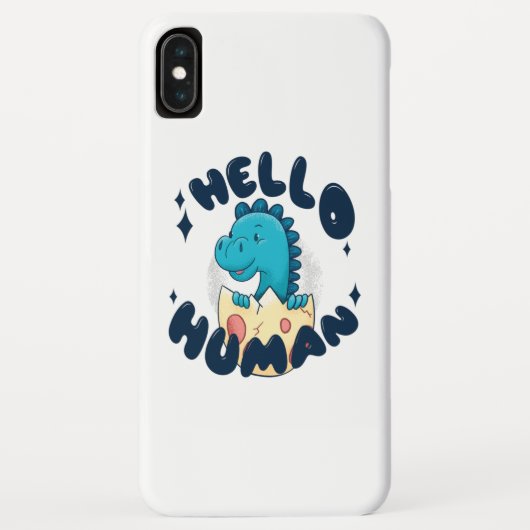 Hallo mens grappige dinosaurus Case-Mate iPhone case (Achterkant)