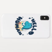Hallo mens grappige dinosaurus Case-Mate iPhone case (Achterkant (horizontaal))