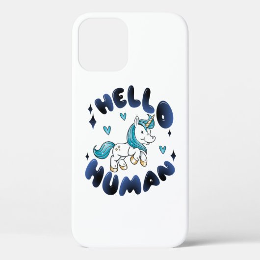 Hallo mens Lief Eenhoorn Case-Mate iPhone Case (Achterkant)