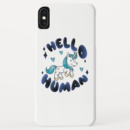Hallo mens Lief Eenhoorn Case-Mate iPhone Case (Achterkant)