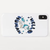 Hallo mens Lief Eenhoorn Case-Mate iPhone Case (Achterkant (horizontaal))