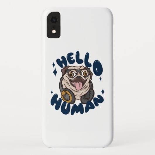 Hallo mens Lieve hond Case-Mate iPhone Case (Achterkant)