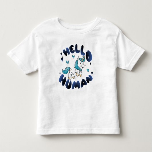 hallo mens Lovely Unicorn Kinder Shirts (Voorkant)