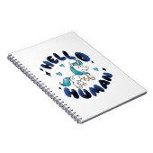 hallo mens Lovely Unicorn Notitieboek (Rechterzijde)