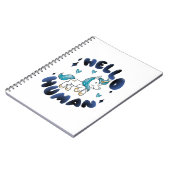 hallo mens Lovely Unicorn Notitieboek (Linkerzijde)