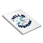 hallo mens Lovely Unicorn Notitieboek (Rechterzijde)