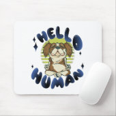 hallo mens Meditatie-yogahond Muismat (Met muis)