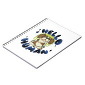 hallo mens Meditatie-yogahond Notitieboek (Linkerzijde)