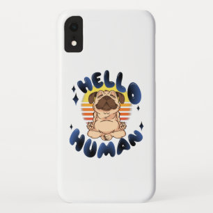 Hallo mens Mediterende yoga hond Case-Mate iPhone Case