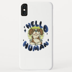 Hallo mens Mediterende yoga hond Case-Mate iPhone Case